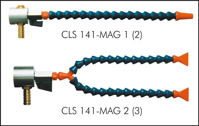 Exemplary representation: Articulated coolant hose system - Cool-Line 1/4", CLS 141-MAG