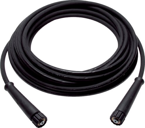 Exemplary representation: High pressure cleaner washing hose (black)