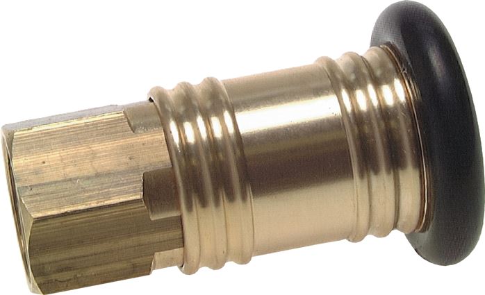 Exemplary representation: Coupling socket with female thread, brass