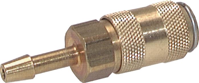 Exemplary representation: Coupling socket with grommet, brass